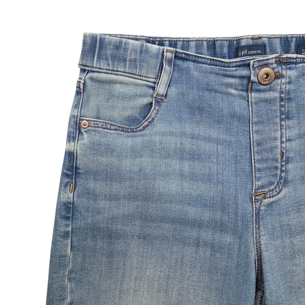J Jill High Rise Straight Leg Crops Jeans Womens 6 Petite Stretch Denim - Picture 3 of 9